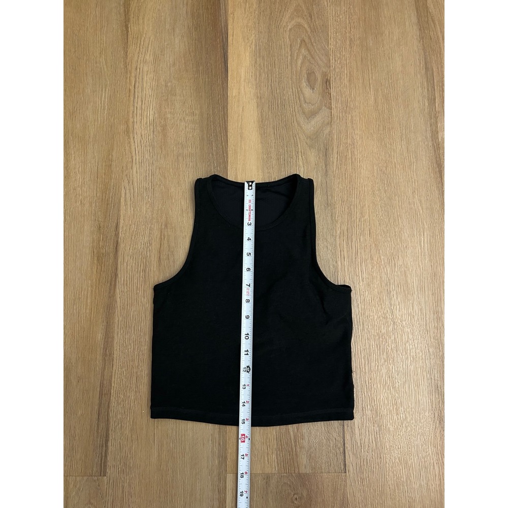 Vuori Black pose plyo crop Tank Top High Neck Racerback XS workout gym athletic - Picture 5 of 5